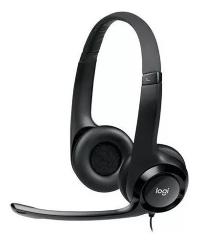 Audífono Logitech H390 On-ear Alámbricos Usb Negro