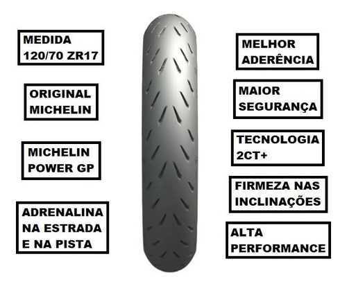 Pneu Michelin Dianteiro 120/70-17 Power Gp 1299 Panigale S