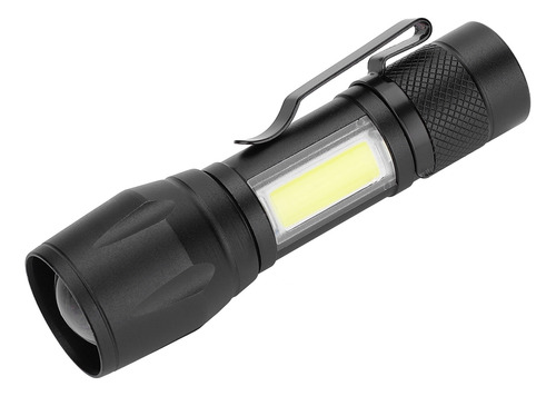 Linterna Portátil, Ligera, Recargable Por Usb, Led Cob