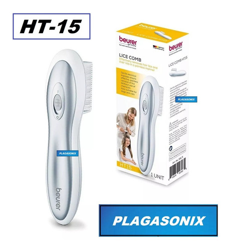 Imagen 3 de 10 de Peine Fino Electronico Mata Piojos Liendres Plagasonix Plus