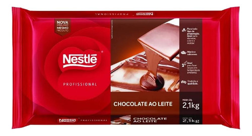 Chocolate Em Barra Leite 2,100kg Nestle