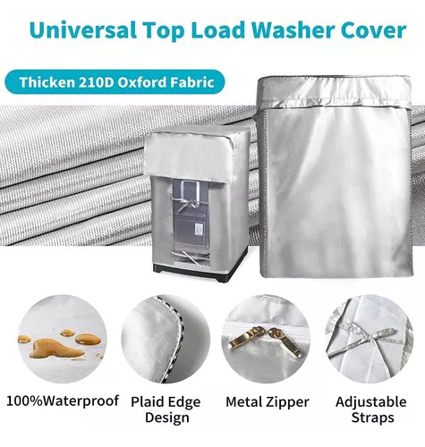 Cover Wash Cubre Lavadora LG 8kg Bubble Burbuja Impermeable