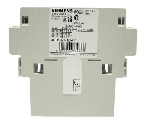 Bloque De Contactos Auxiliares Siemens 3rh1921-1da11 8$