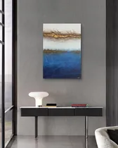 Comprar Cuadro Abstracto Pintado A Mano Textura Minimalista Nordico