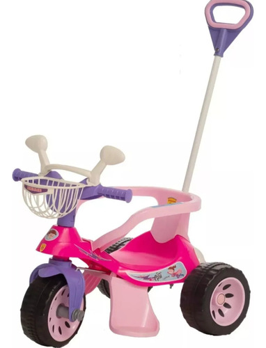 Triciclo Infantil Con Barral Direccional Super Cross Biemme