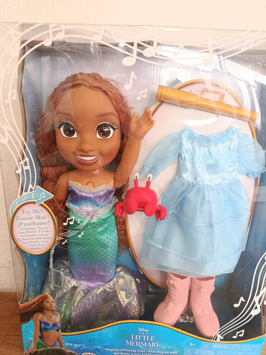 Muñeca Ariel Canta Y Luce De Disney Princess La Sirenita