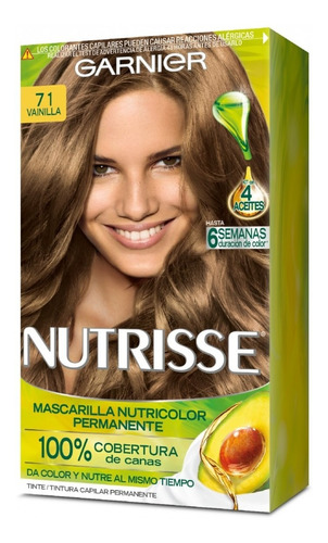 Kit Coloración Permanente Nutrisse Tono 71 Almendra X 45gr