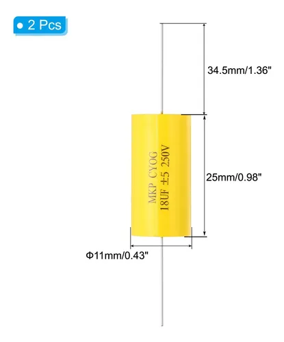 Condensador De Divisor De Frecuencia Patikil 18uf 250 V, 2