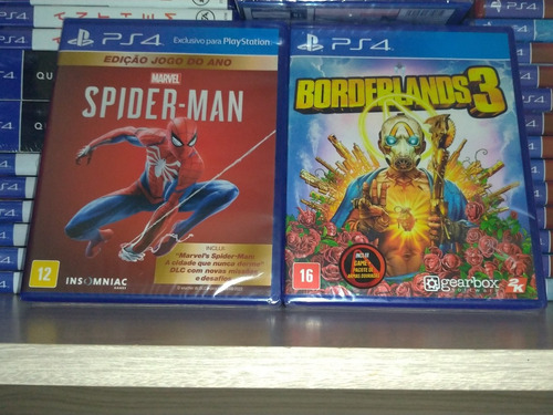 Borderlands + Spiderman Ps4 Lacrado