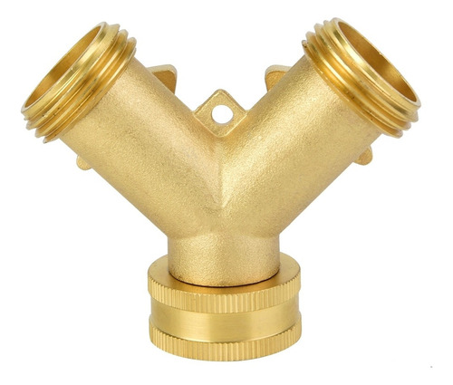 3/4 Doble Salida Latón Válvula De Bola Conector De Manguera