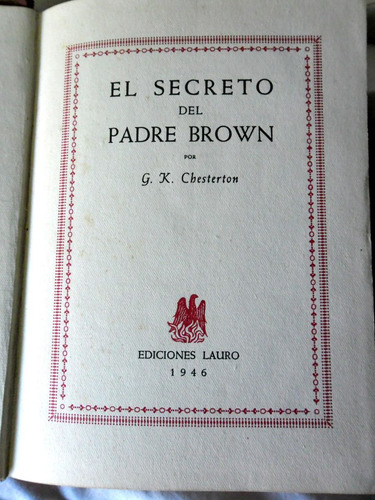 El Secreto Del Padre Brown - G. K. Chesterton - 1946
