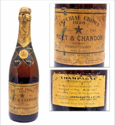 Carteles Antiguos De Chapa Gruesa 20x30cm Champagne Dr-198