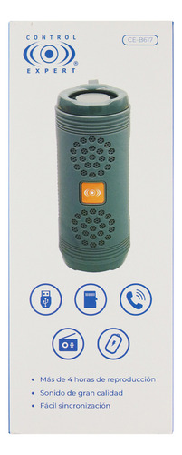 Bocina Bluetooth 5 Portátil Micro Sd Usb Altavoz Inalámbrica Color Azul