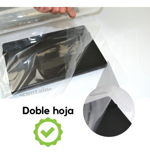 Rollo De Pelicula Termoencogible De Pvc Doble De 22 Cms