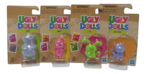 Set 4 Figuras Ugly Dolls Moxy Ox Babo Ugly Dog 