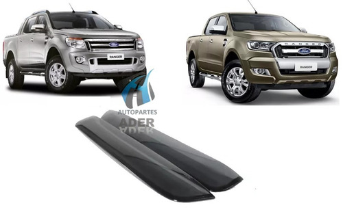 Deflectores Ventanilla Trasero Ford Ranger 2012 A 2018 Adh