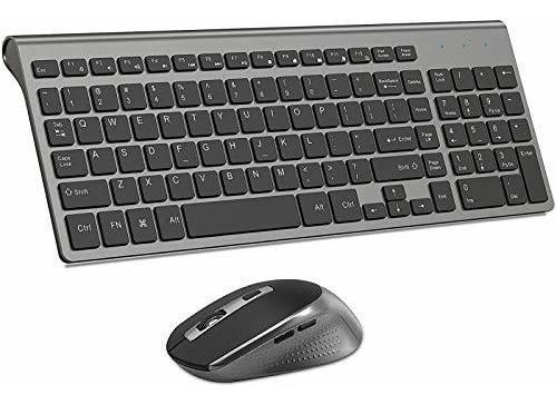 Mouse Con Teclado Inalambrico, Teclado Y Mouse Compactos