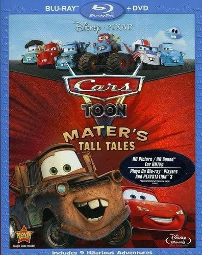 Cars Toon Mater's Tall Tales Combo De Dos Discos Bluray