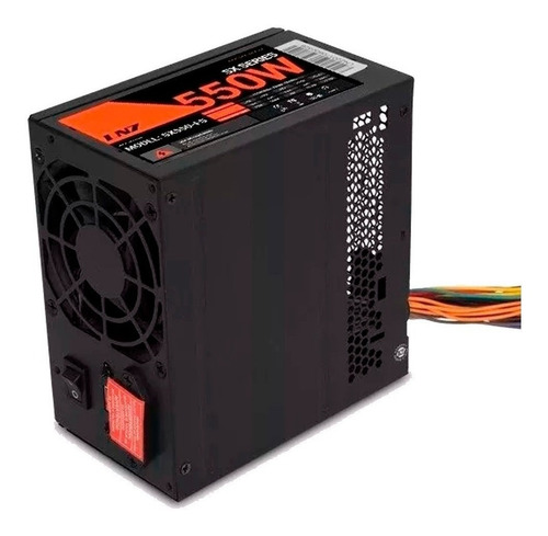 Imagen 2 de 2 de Fuente de alimentación para PC LNZ SX550-FS 550W negra 115V/230V