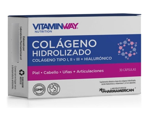 Pack X 3 Colageno Hidrolizado  Vitamin Way X 30
