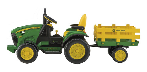 Trator Criança Elétrico Recarregavel Carretinha John Deere