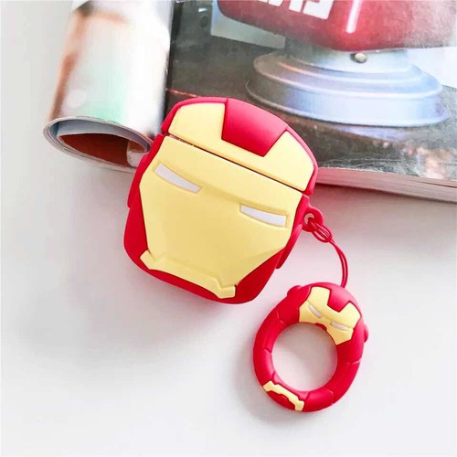 Funda Para AirPods 1 Y 2 Iron Man