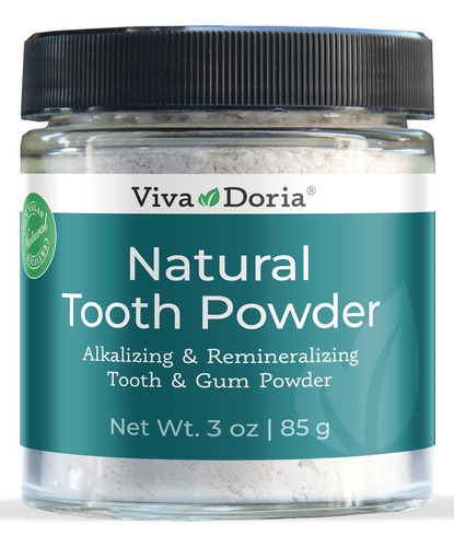 Polvo De Dientes Natural Blanqueador Sabor Menta 85 Gramos