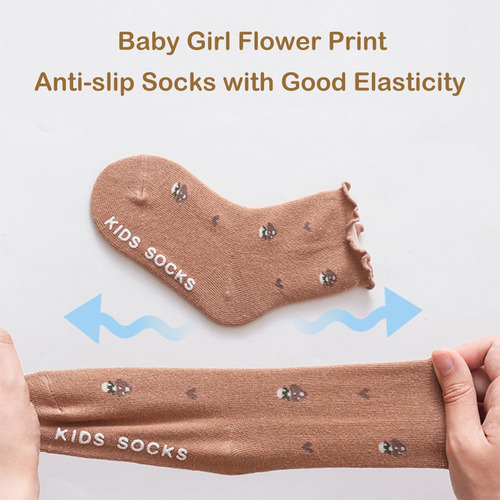 Calcetines Con Volantes Para Bebé Y Niña Pequeña, De