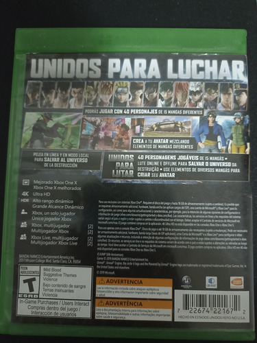 Jump Force Xbox One Físico Excelente Condición (Reacondicionado)