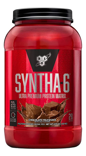 Suplemento en polvo BSN  Ultra Premiun Protein Matrix Syntha-6 proteína sabor chocolate milkshake en pote de 1.32kg