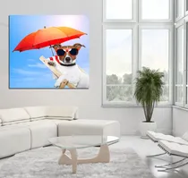 Comprar Cuadro 30x30cm Jack Russell Terrier En Playa Summer Pet Dog