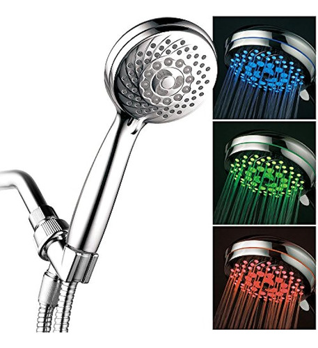 Ducha De Mano Hotelspa Neon Ultraluxury 7setting Led Con Sen