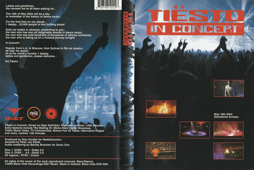 Tiësto - Tiësto In Concert ( 2 Dvd's 2003 Made In Holland ) (Usado)
