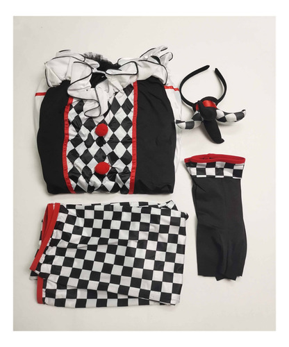 Disfraz De Bufón Malvado Para Mujer, Para Halloween, Joker M