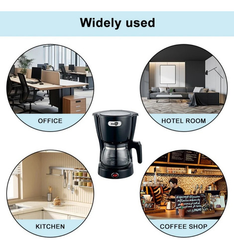 Cafetera Goteo Profesional Percoladora 6 Tazas 0.6l 550w