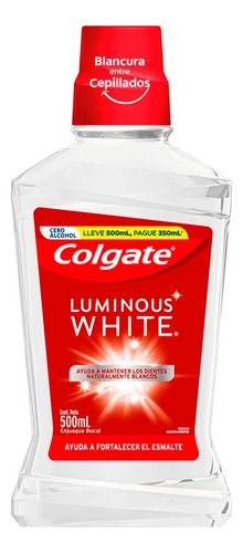 Enjuague Bucal Colgate Luminous White 500ml