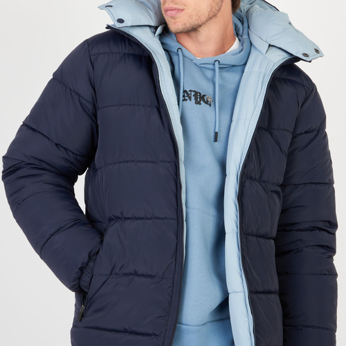 Campera Hombre Kevingston Everest Reversible Relaxed Azul