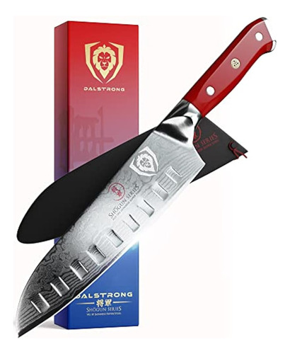 Cuchillo Dalstrong Santoku - 7 Pulgadas - Serie Shogun - Dam