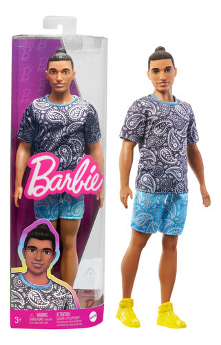Camiseta masculina estampada Barbie Fashion & Beauty Doll