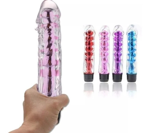 Consolador Vibrador Vaginal Anal Texturizado Juguete Sexual 