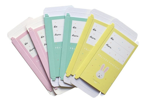 Imagen 2 de 7 de Cajitas Packaging Tabletas Conejos Pascuas X 6 Parpen Prya