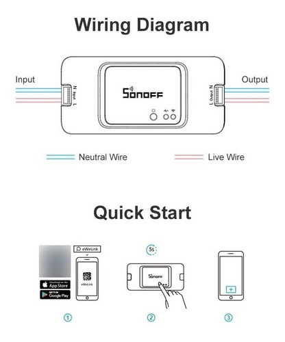 Interruptor Wifi Sonoff Basic Rf R3 Acepta Controles Remotos
