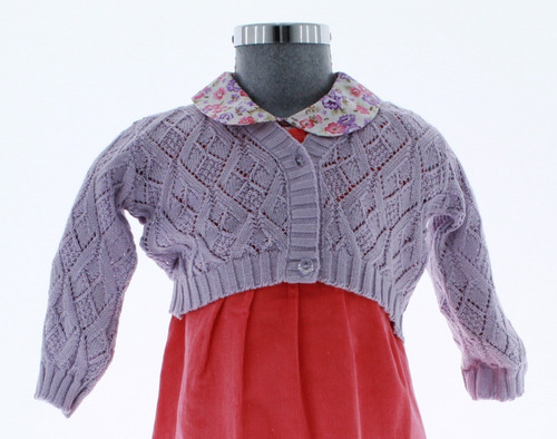 Sueter Niña Bebe Bolero Tejido Color Lila 3082 0 A 4 Años