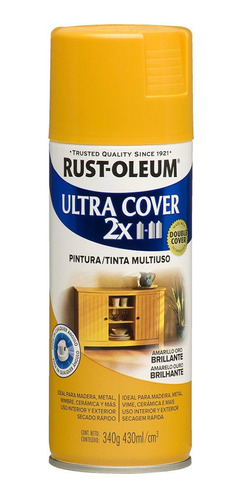 Aerosol Multiusos Ultra Cover 2x Amarillo Oro Brillante 340g