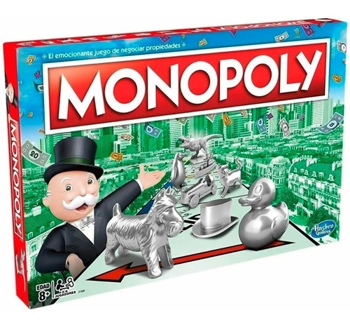 Juego De Mesa Monopoly Clasico De Metal Hasbro