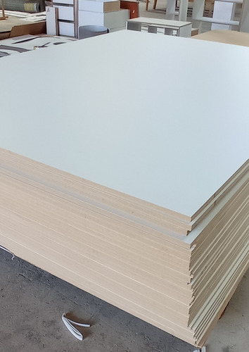 Melamina Mdf 2 Caras Color Blanco 244x183x18mm