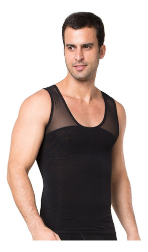 Hombre Shapewear Camiseta Slim Top