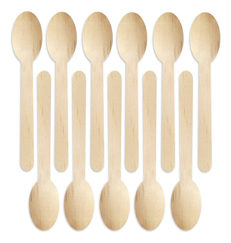 Juego De Cucharas De Madera Para Fiestas Y Picnic