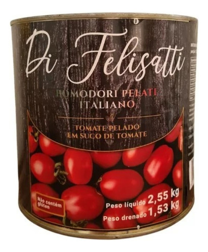 Tomate Pelado Italiano 2,5kg 
