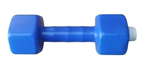 Imagen 2 de 7 de Mancuerna Plastica Recargable Hasta 2kg - Pack X 2
